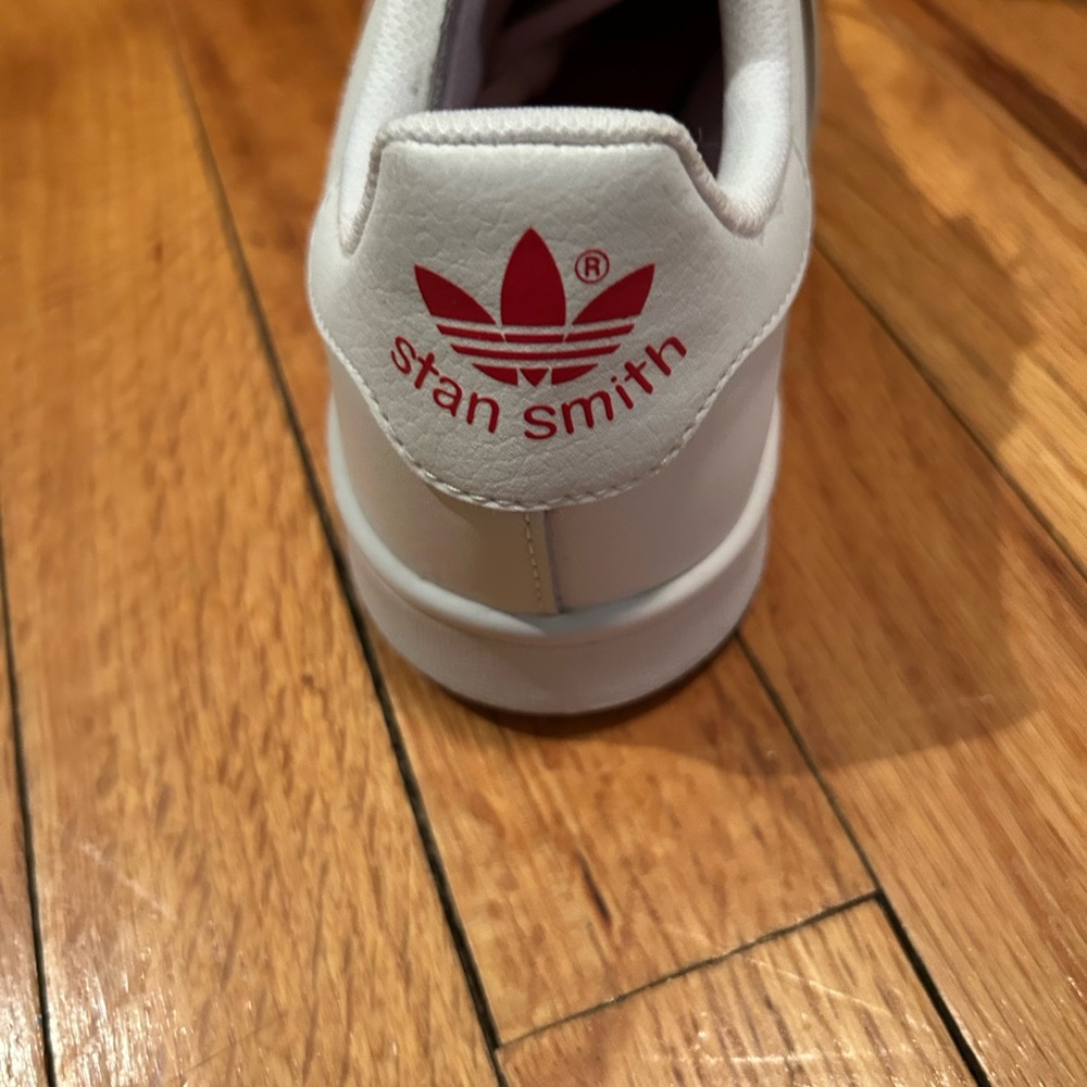 Adidas Stan smith white with red hearts sneakers - Picture 5 of 6